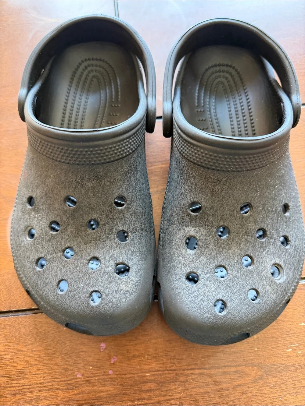 Kids Black Slip-On Clog Shoes
